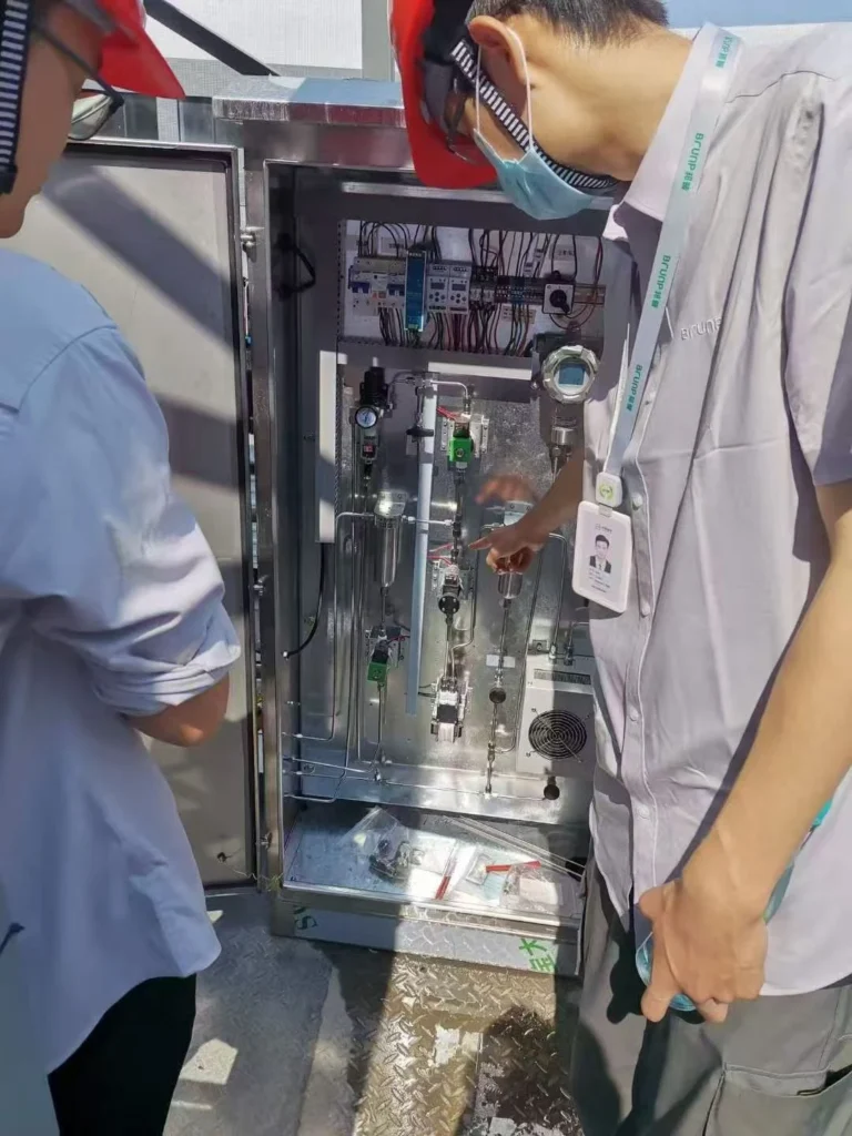 Online Gas Detector for Hydrogen