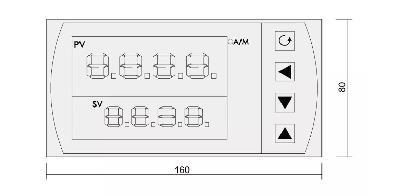10FD-XS Flow Totalizer Dimensions