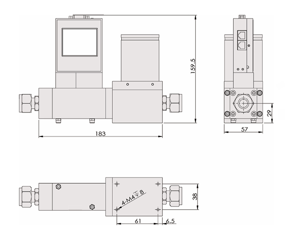 SI-20FC High-Accuracy DP Mass Flow Controller High Range