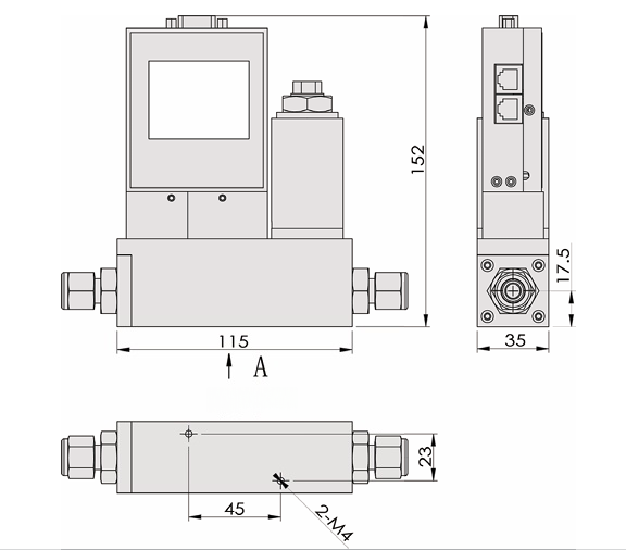 SI-20FC High-Accuracy DP Mass Flow Controller Medium Range