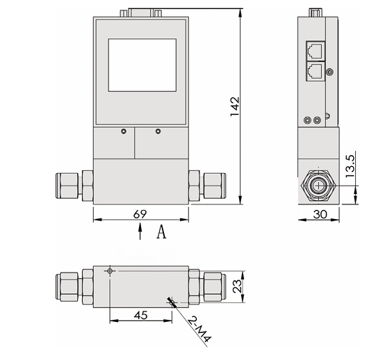 SI-20FC High-Accuracy DP Mass Flow Meter Low Range
