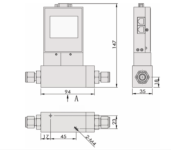 SI-20FC High-Accuracy DP Mass Flow Meter Medium Range