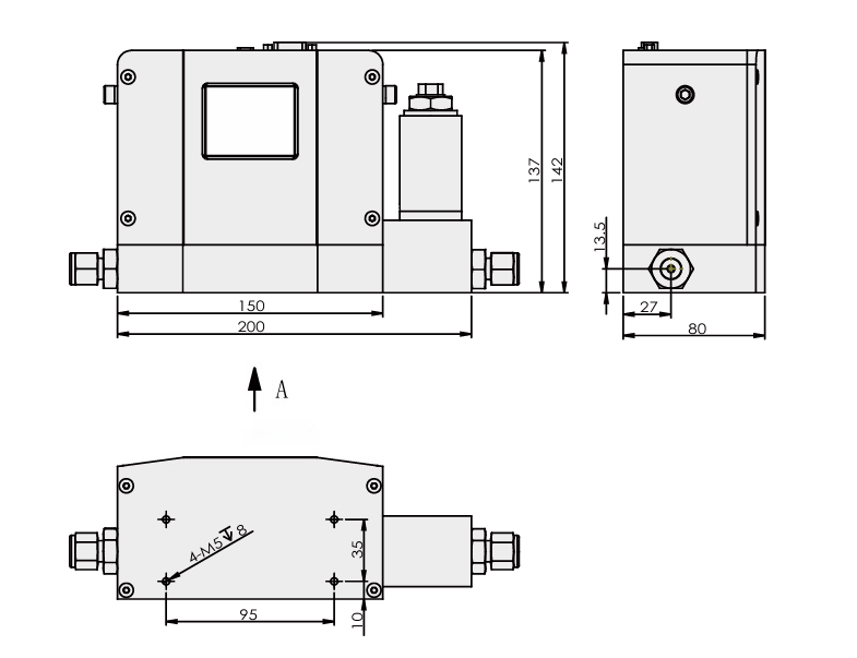 SI-20FE-BC Coriolis Mass Flow Controller