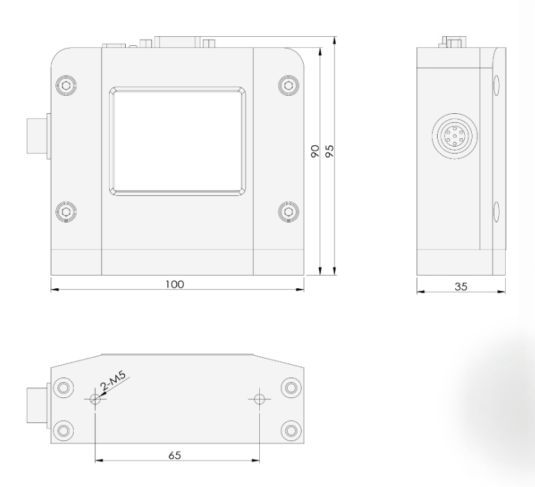SI-20FEH-LC Electrical Component Dimensions