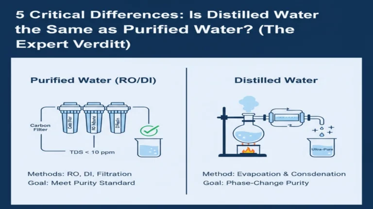 is distilled water the same as purified water